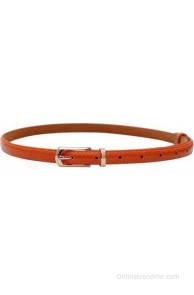 Stylehoops Girls, Women Orange Artificial Leather Belt(Orange)